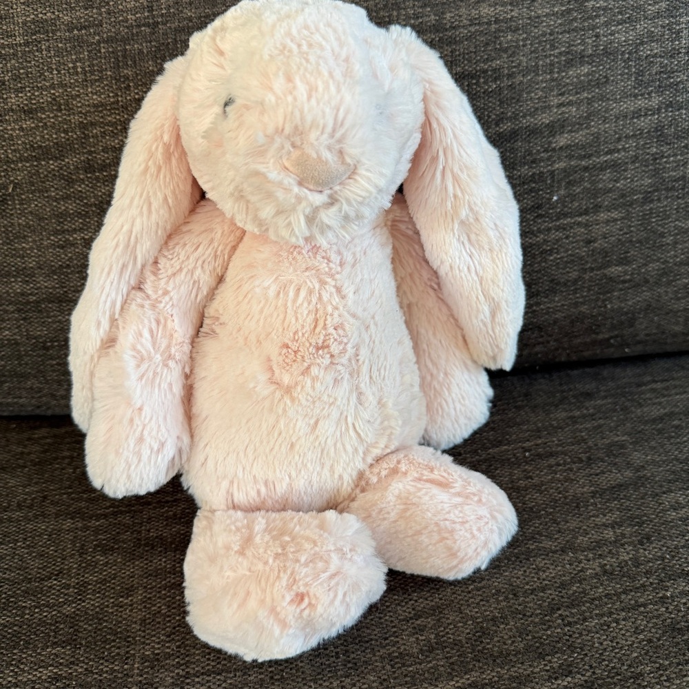 Jellycat retired pink bashful medium rattle bunny